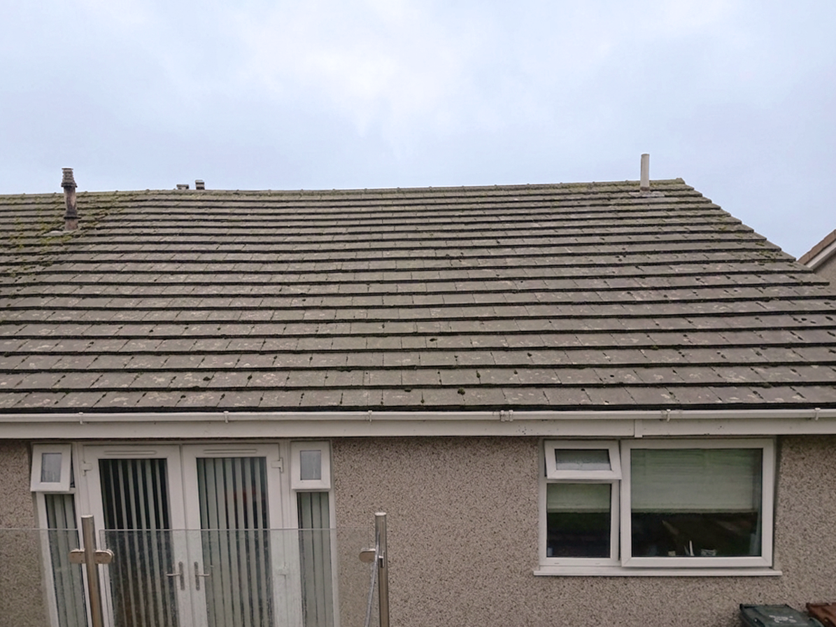 Before: Roof Replacement on a Hillside Bungalow in Plympton